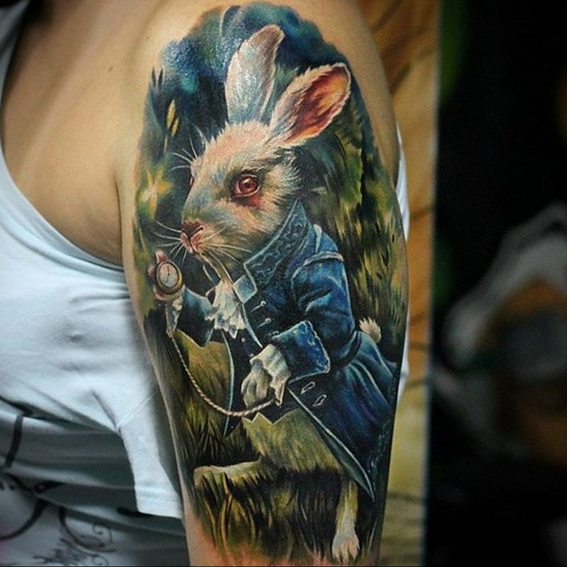 White Rabbit тату