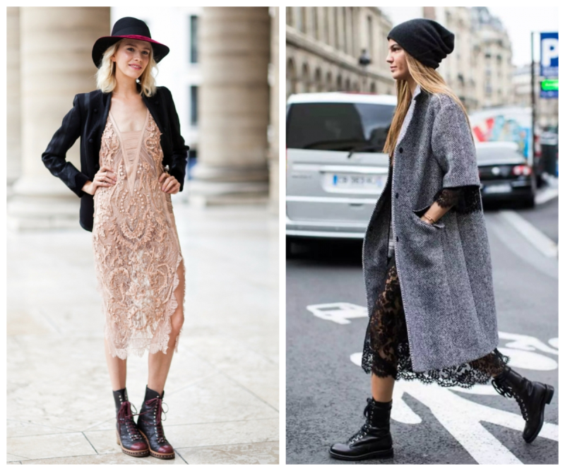 Street Style платье черное миди