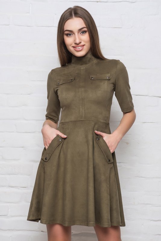 Платье Jadone Fashion, цвет хаки