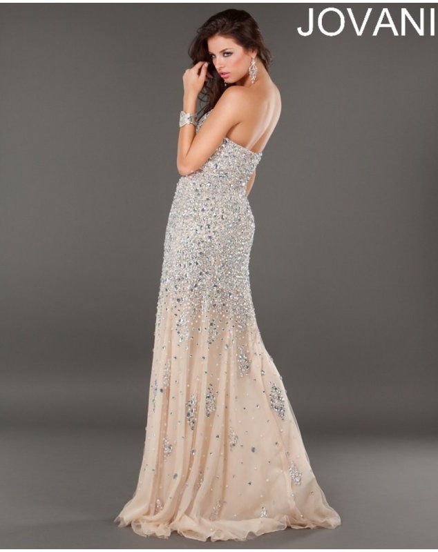 Платье Jovani Gres 171100a Grey/Silver