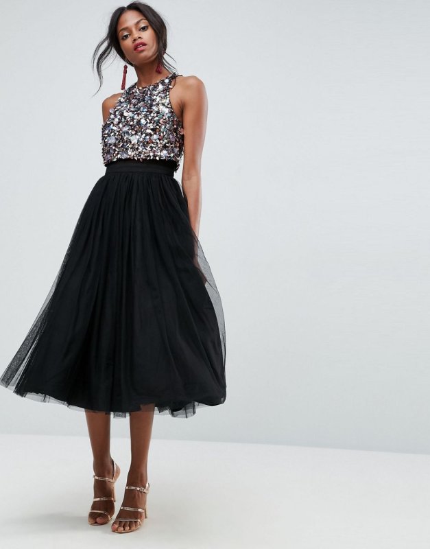 ASOS платье из тюля