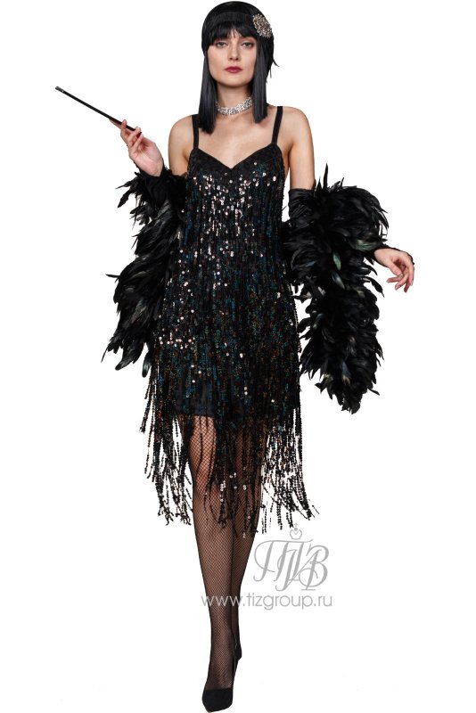 Черное платье мини с бахромой ASOS Design