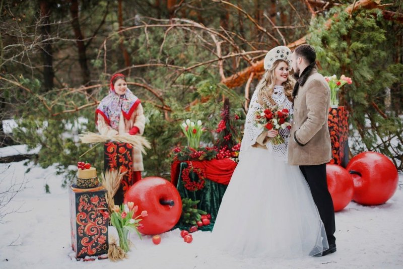 Свадьба в русском стиле