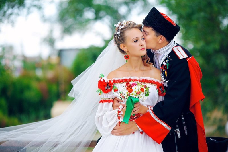 Невеста в русском стиле