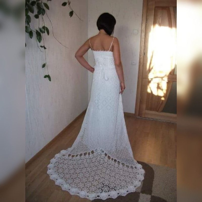 Вязаное платье на свадьбу