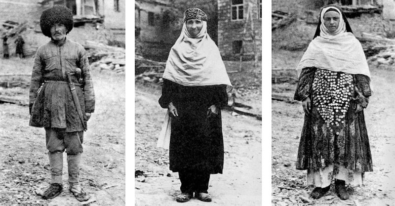 Национальные костюмы народов Дагестана лакцы