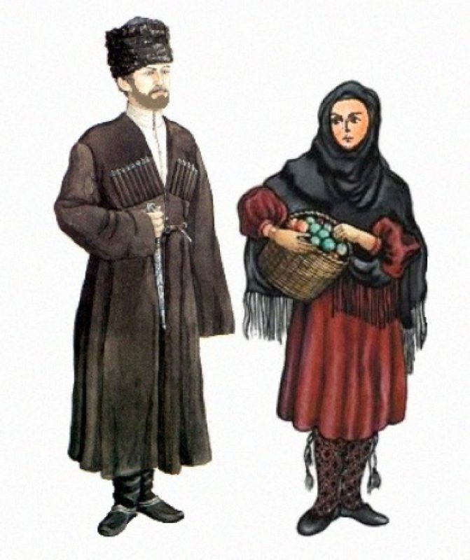 Костюмы народов Кавказа