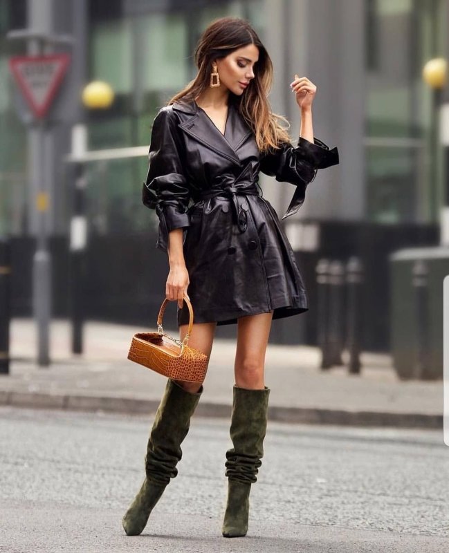 Zara кожаное платье рубашка