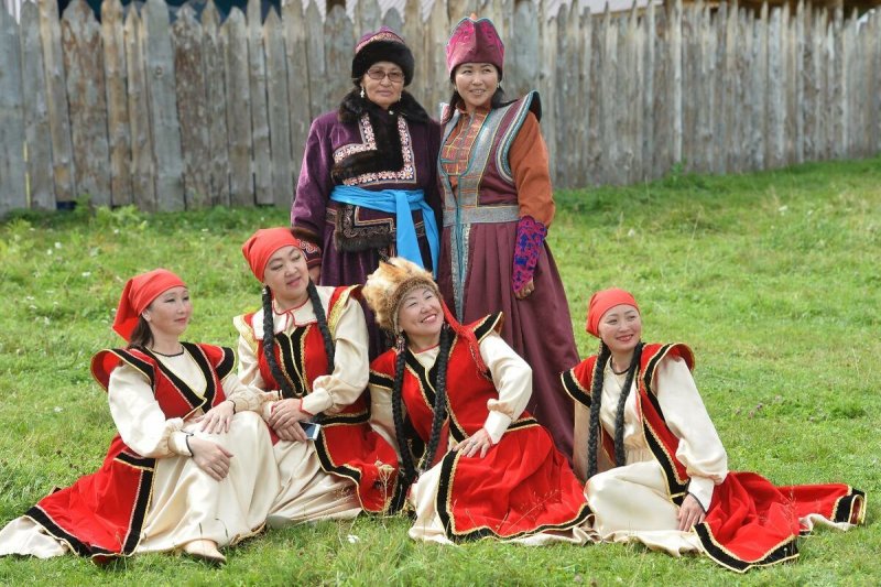Кумандинцы Алтая национальный костюм