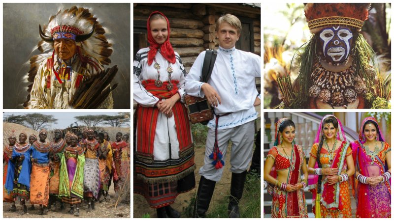 Наряды разных народов