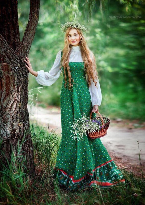 Фотосессия в русском стиле