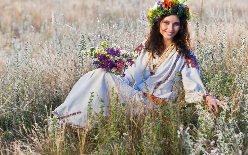 Осенняя фотосессия в русском стиле