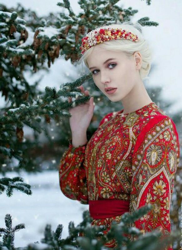 Фотосессия в стиле русской красавицы