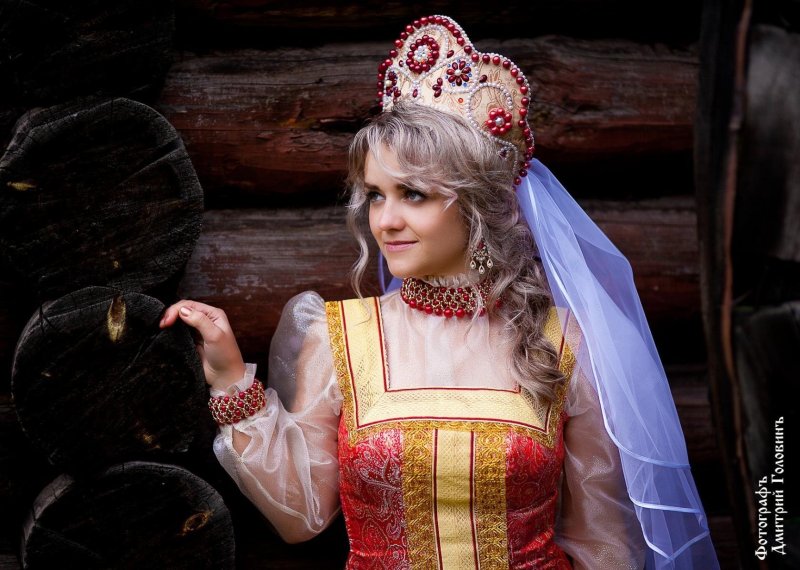 Кокошник царицы лебедь