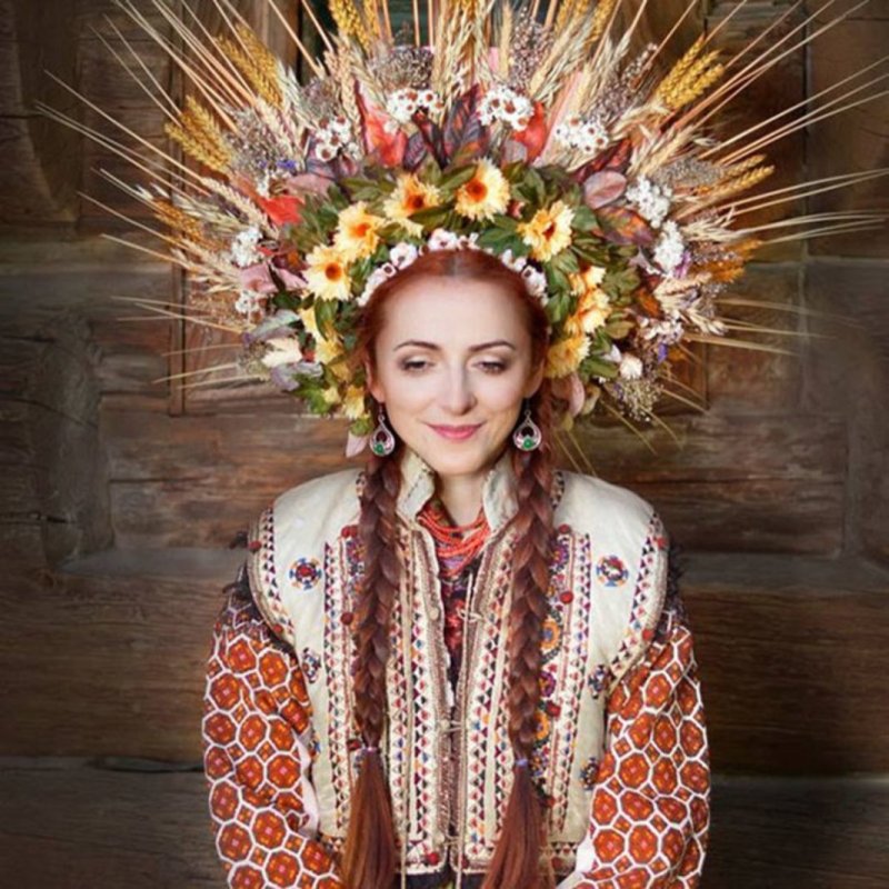Осенняя фотосессия в русском стиле