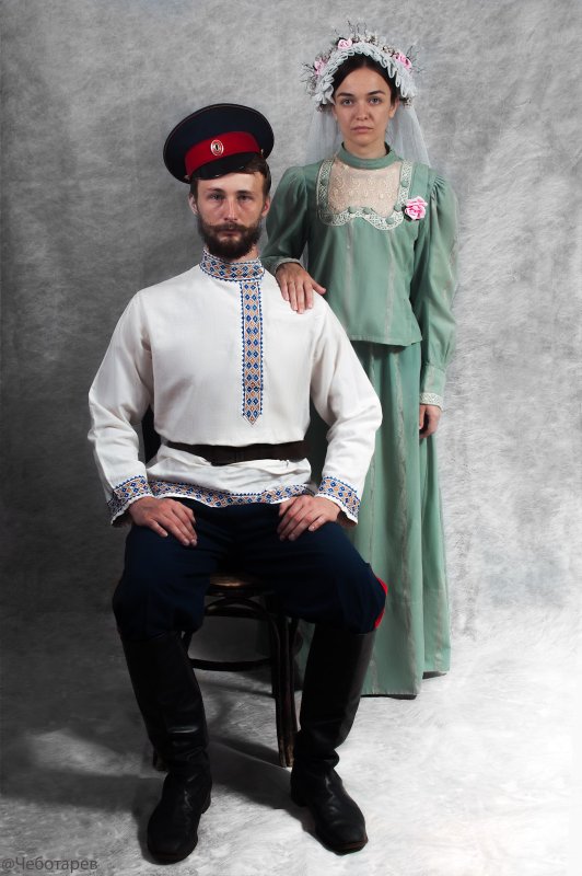 Казачий мундир белая черкеска 1850
