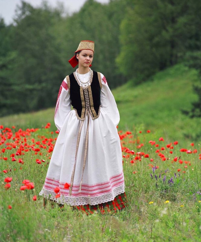 Литовский народный костюм Дзкуии