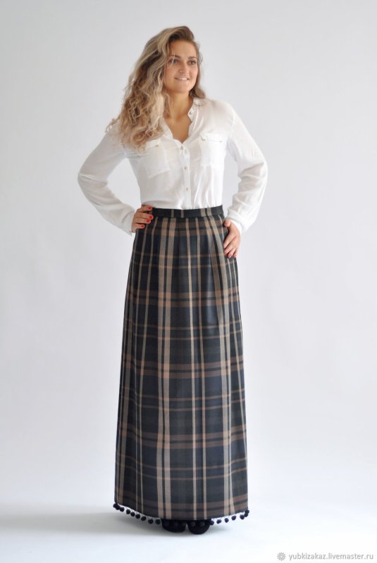 Юбка килт Burberry шерсть