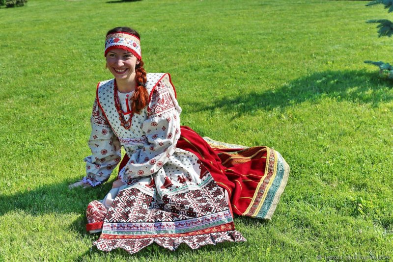 Свадебное платье в русском стиле