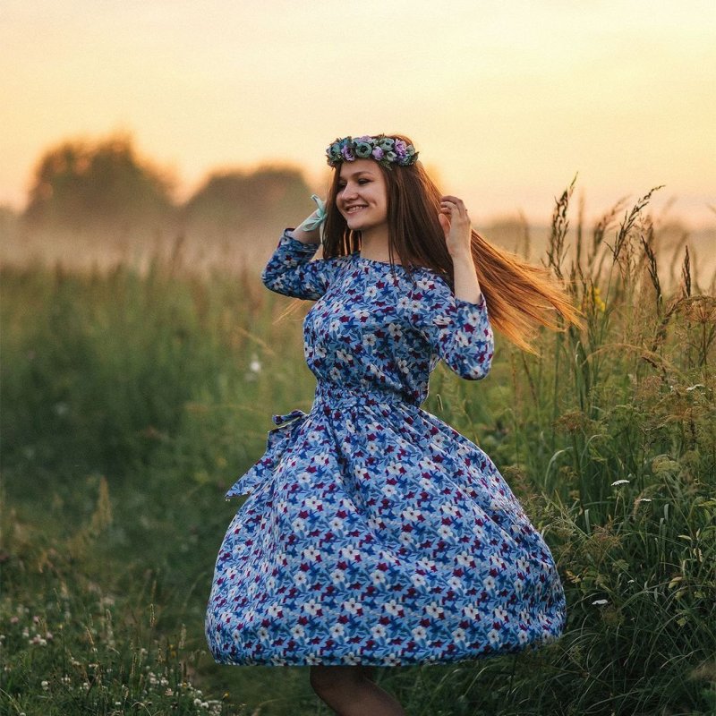 Сельские платья на выпускной