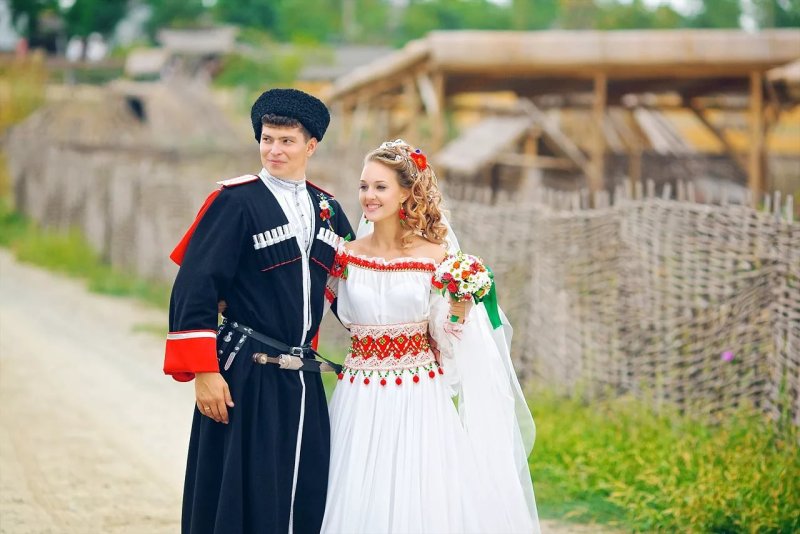 Донской казак и казачка