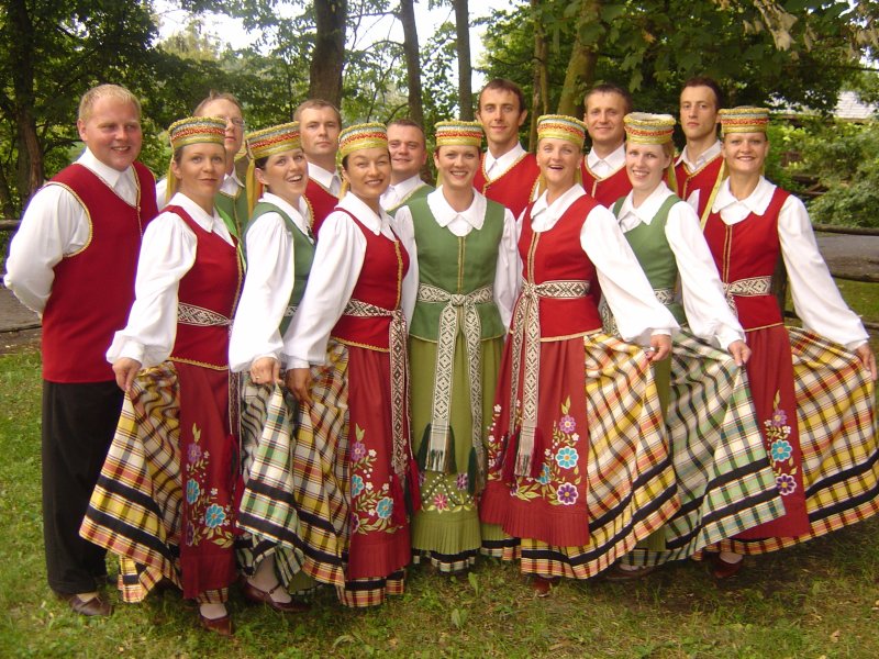Народные костюмы Латгале Латвия
