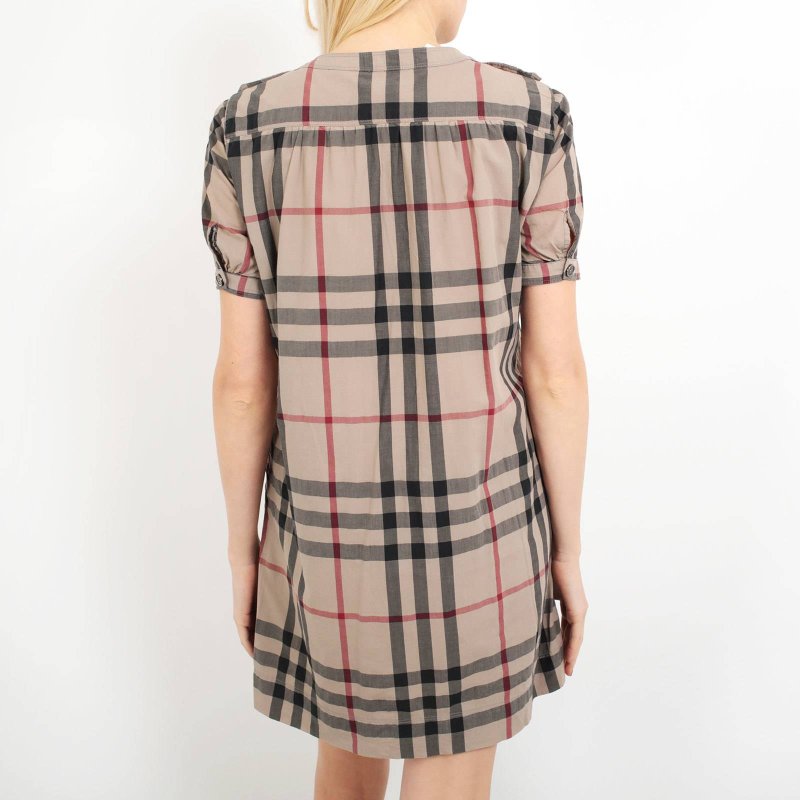 Burberry Brit Venetia Khaki Shirt Dress in Green