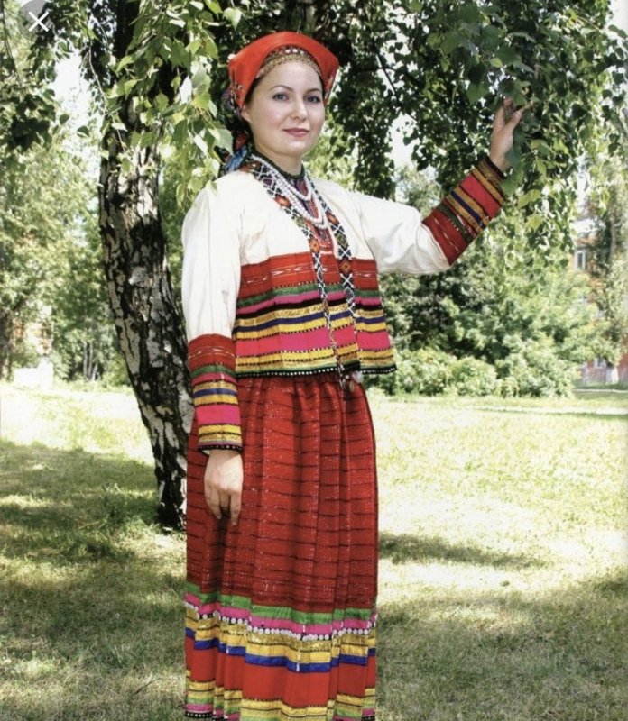 Мужской Мордовский национальный костюм Мокша