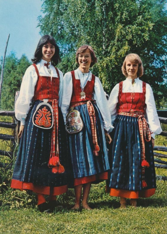 Шведский свадебный национальный костюм