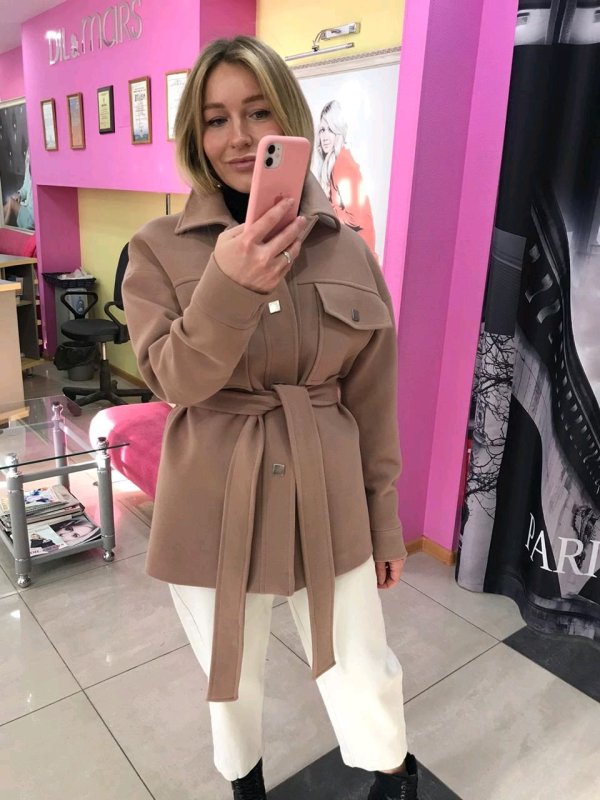 Пальто гусиная лапка HM