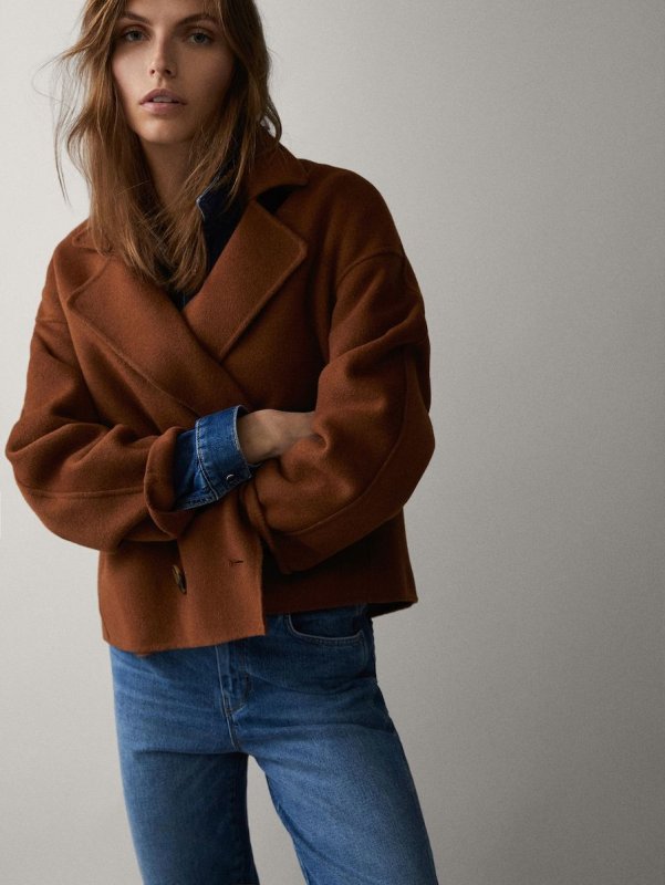 Пальто стеганное massimo Dutti женское