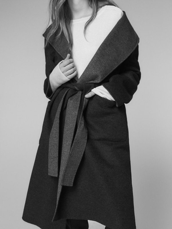 Massimo Dutti синее пальто