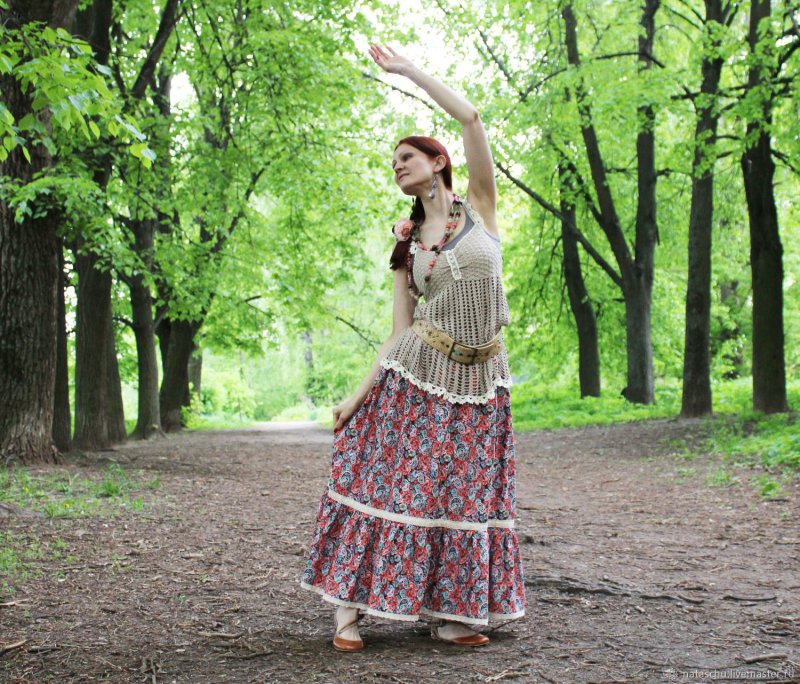 Летняя юбка бохо