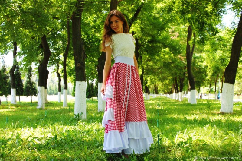 Летняя юбка бохо
