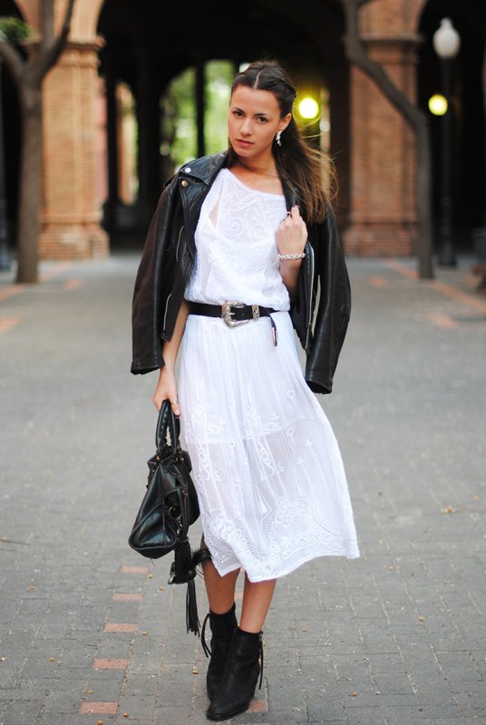 Street Style платье черное миди