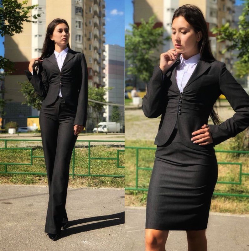 Розовый брючный костюм женский