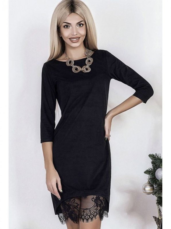 Короткое кружевное платье