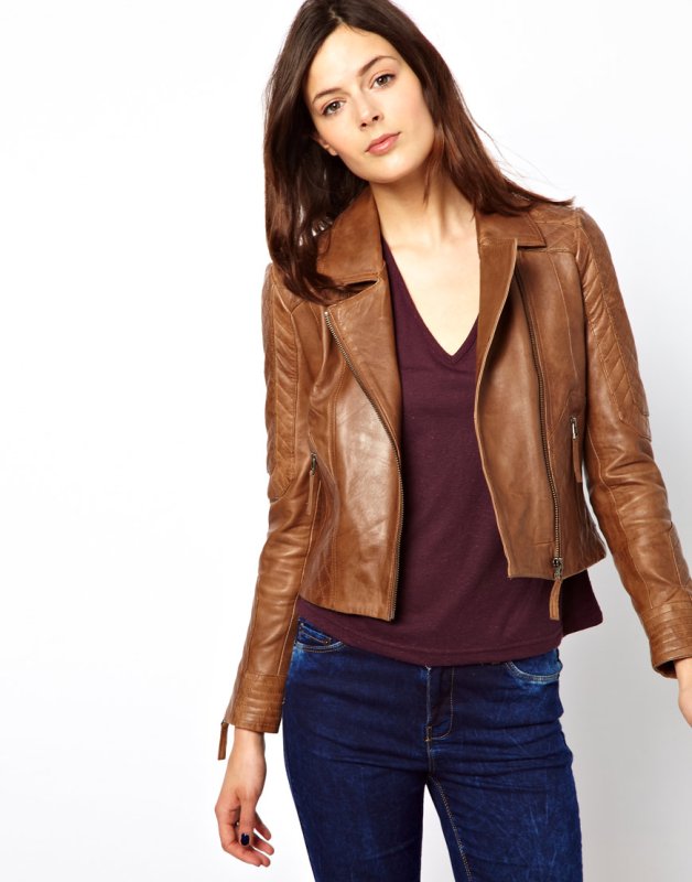 Blonde Wear Leather Jacket