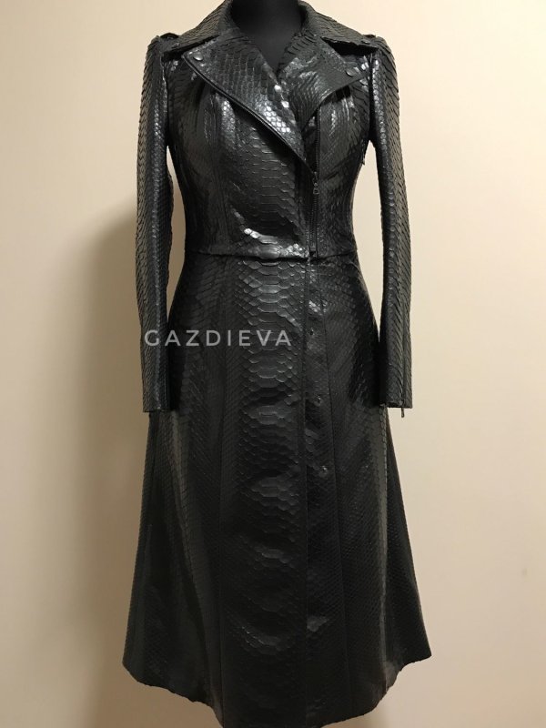 As Valentino плащ кожаный
