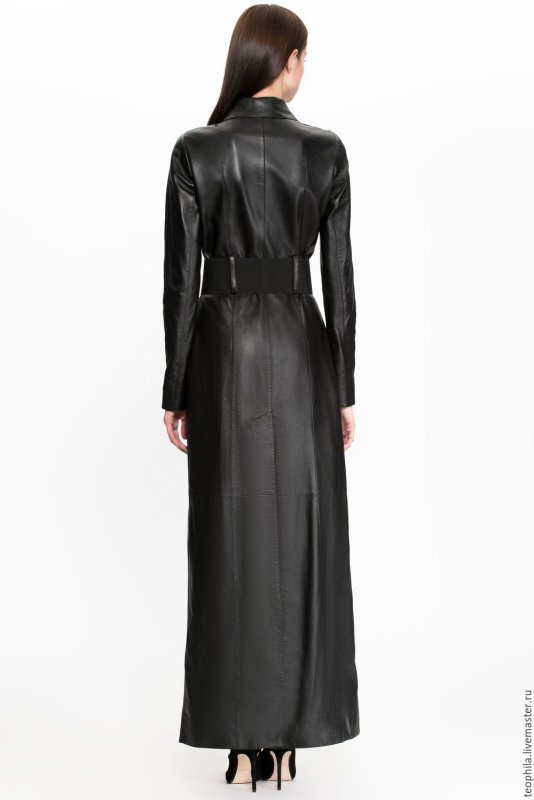 Женский кожаный плащ Roberto Cavalli