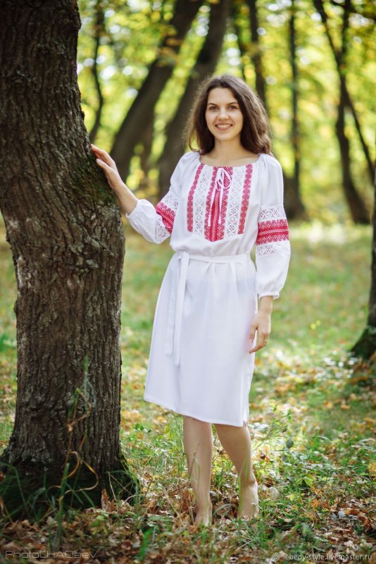 Свадебный наряд в русском стиле