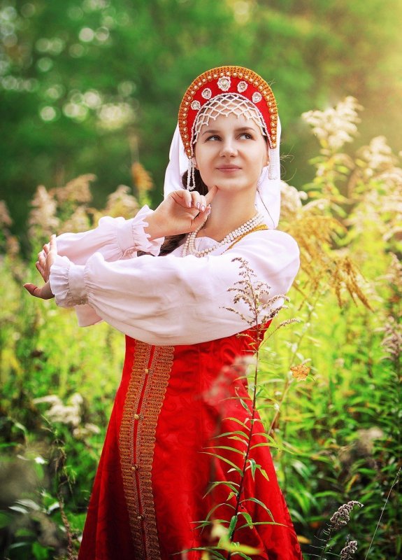 Марыся платья русский стиль