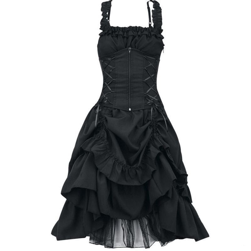 Goth Dress с корсетом