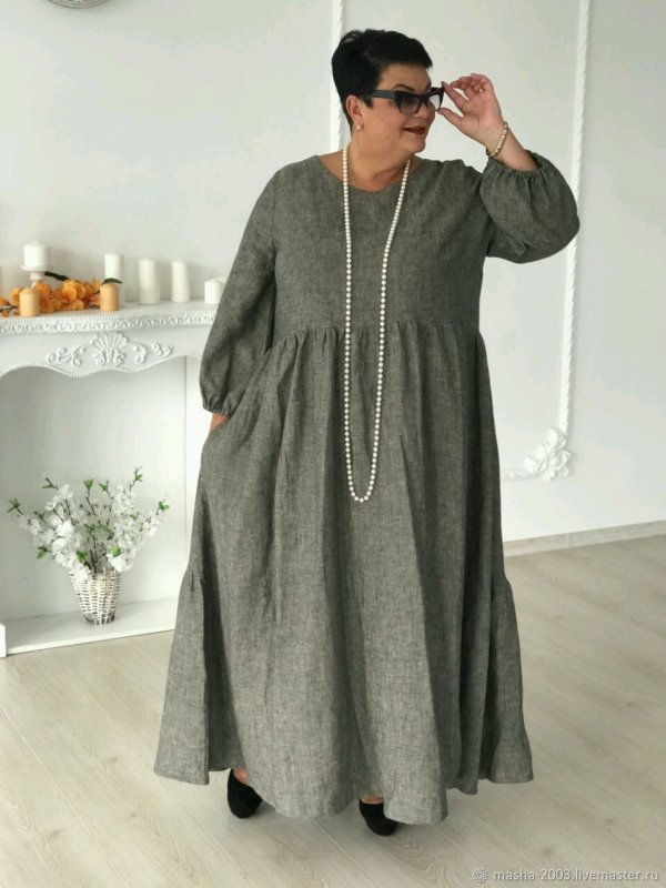 Дизайнерские платья из льна