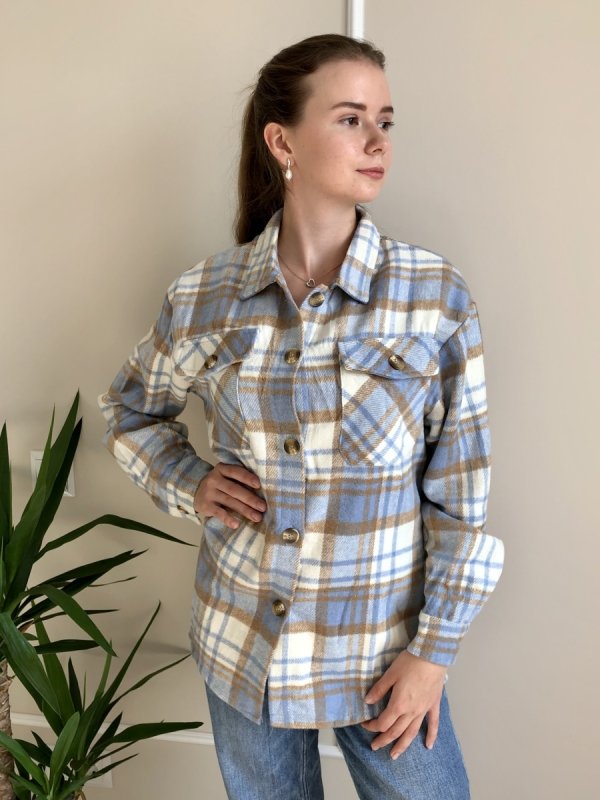 Фланелевое клетчатое платье Uniqlo