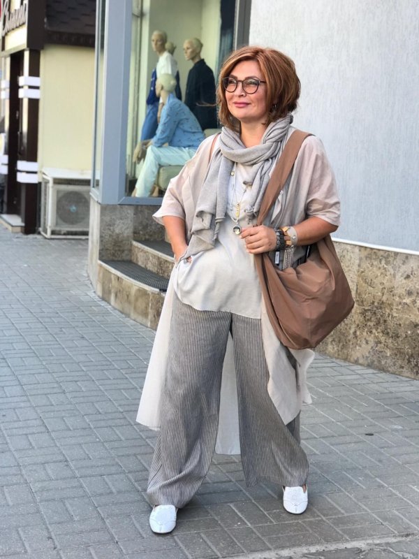 Шаровары бохо лен