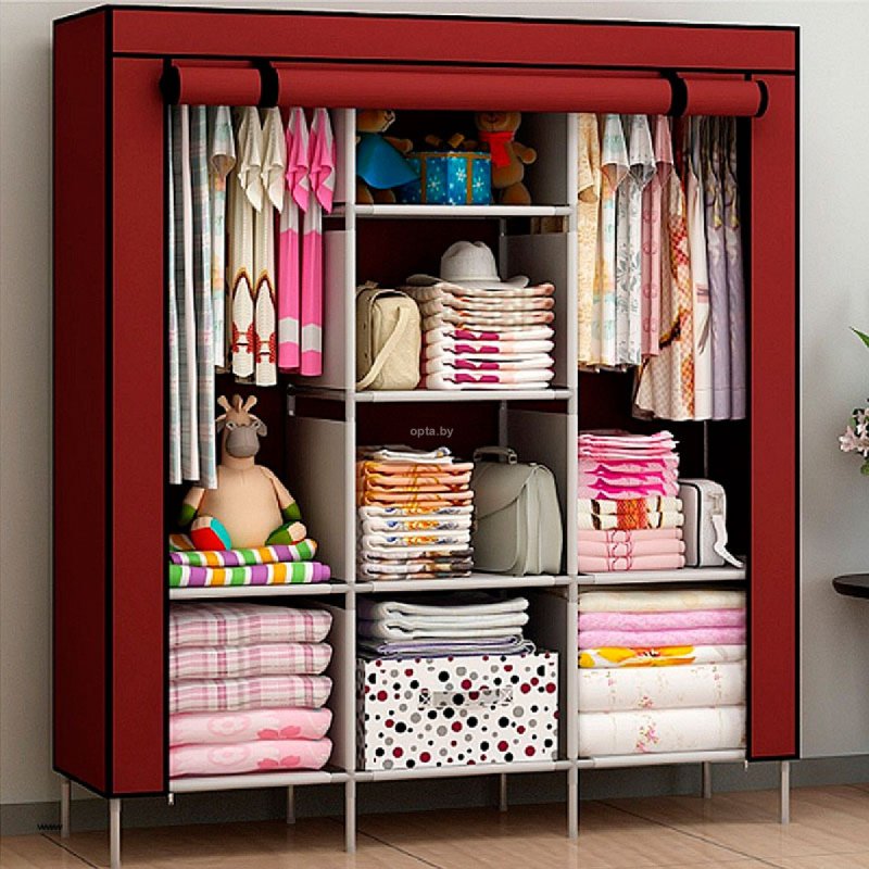 Складной каркасный тканевый шкаф Storage Wardrobe 175 130 45 см