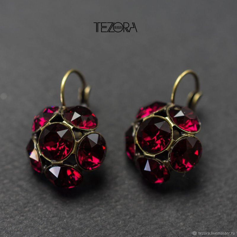 Серьги чеканка