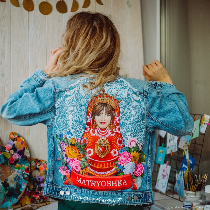 Роспись джинсовой куртки