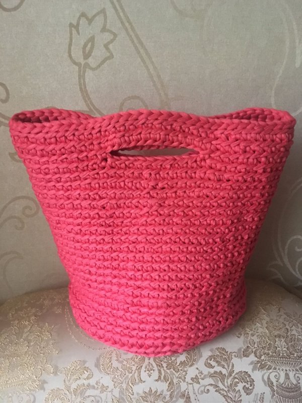 Сумки из трикотажной пряжи большие